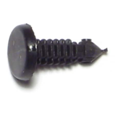 Midwest Fastener 3/16" x 0.6" Black Plastic Hole Panel Retainers 10PK 69144